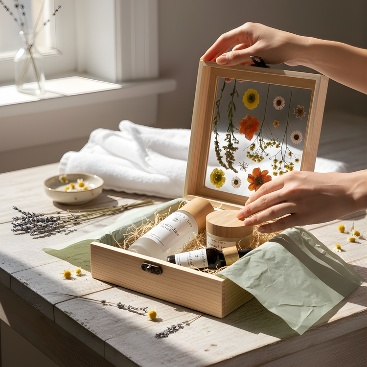 PRE-ORDER Holiday Gift Box: 3-Step Skincare Gift Set in Hand-Crafted Keepsake (Limited Edition)